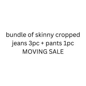 Bundle of three pairs of jeans and one pair of pants